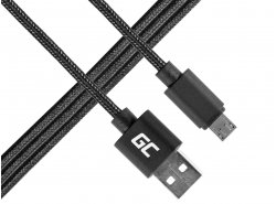 Kabel Draht Green Cell microUSB Nylon 1m