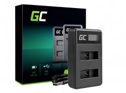 Chargeur AHBBP-501 Green Cell ® pour GoPro AHDBT-501, Hero5 Hero6 Hero7 HD Black White Silver Edition (4.35V 2.5W 0.6A)