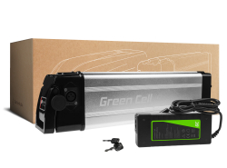 Green Cell Batterie Vélo Electrique 36V 10,4Ah 396Wh Silverfish Ebike 4 Pin pour Hitway, Vivi, Fafrees, Velobecane avec Chargeur
