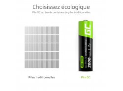 Green Cell 4x AA HR6 2000mAh Batterie