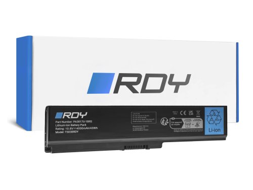 Batterie RDY PA3817U-1BRS PA3818U-1BAS pour Toshiba Satellite C650 C650D C660 C660D C665 L750 L750D L755D L770 L775