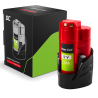 Batterie Green Cell pour outils électriques Milwaukee M12 12V 3Ah Batterie de remplacement M12 B3 4932451388